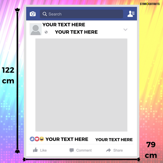 SF003 Selfie Frame Facebook Frame & Props Large Size Height 122cm
