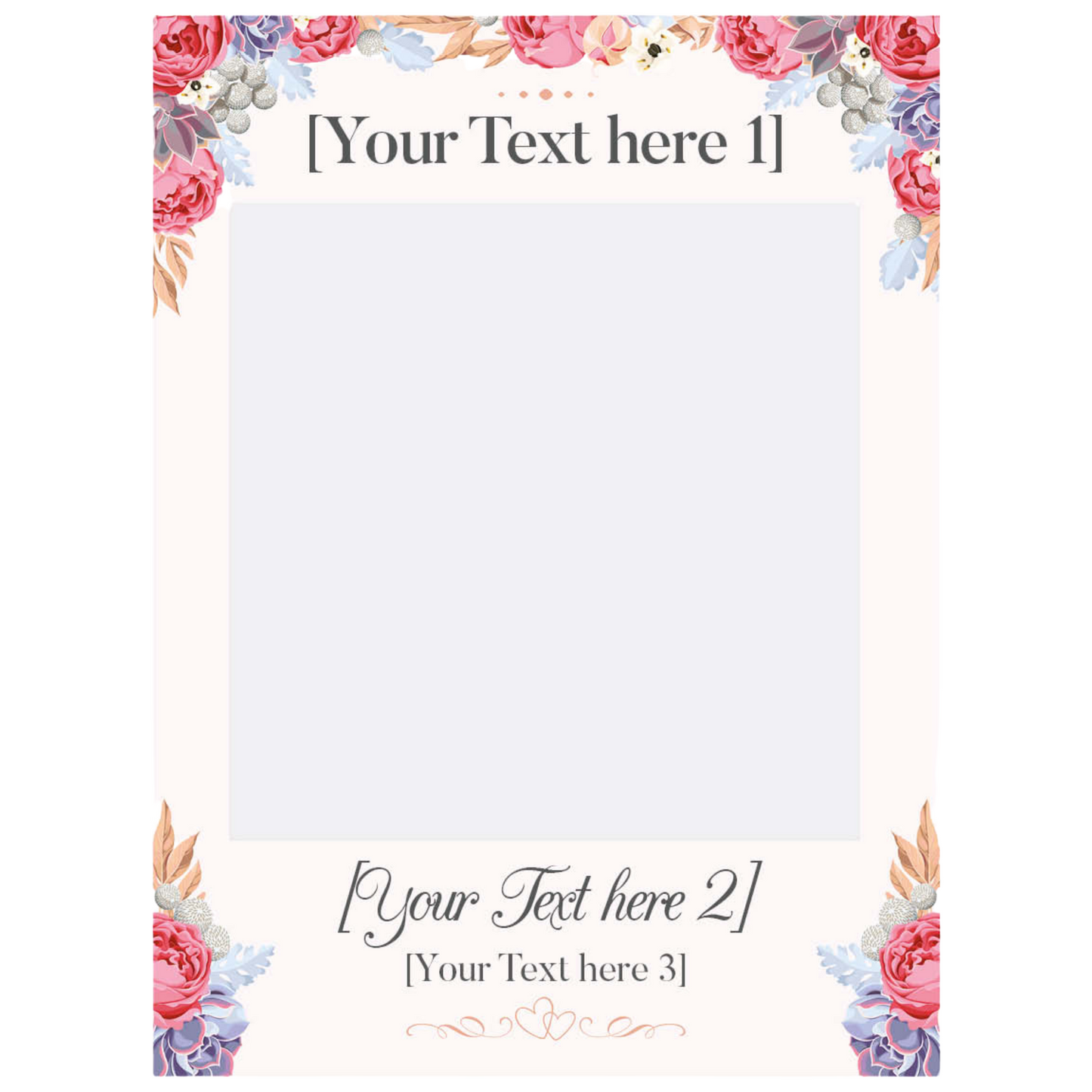 SF006 Selfie Frame Wedding & Props Large Size Height 122cm