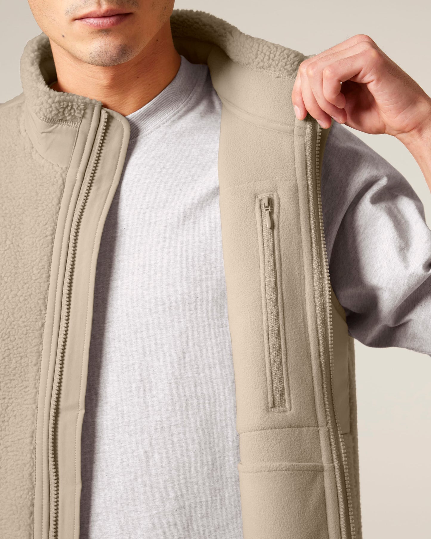 Recycled Sherpa Fleece Bodywarmer: Unisex