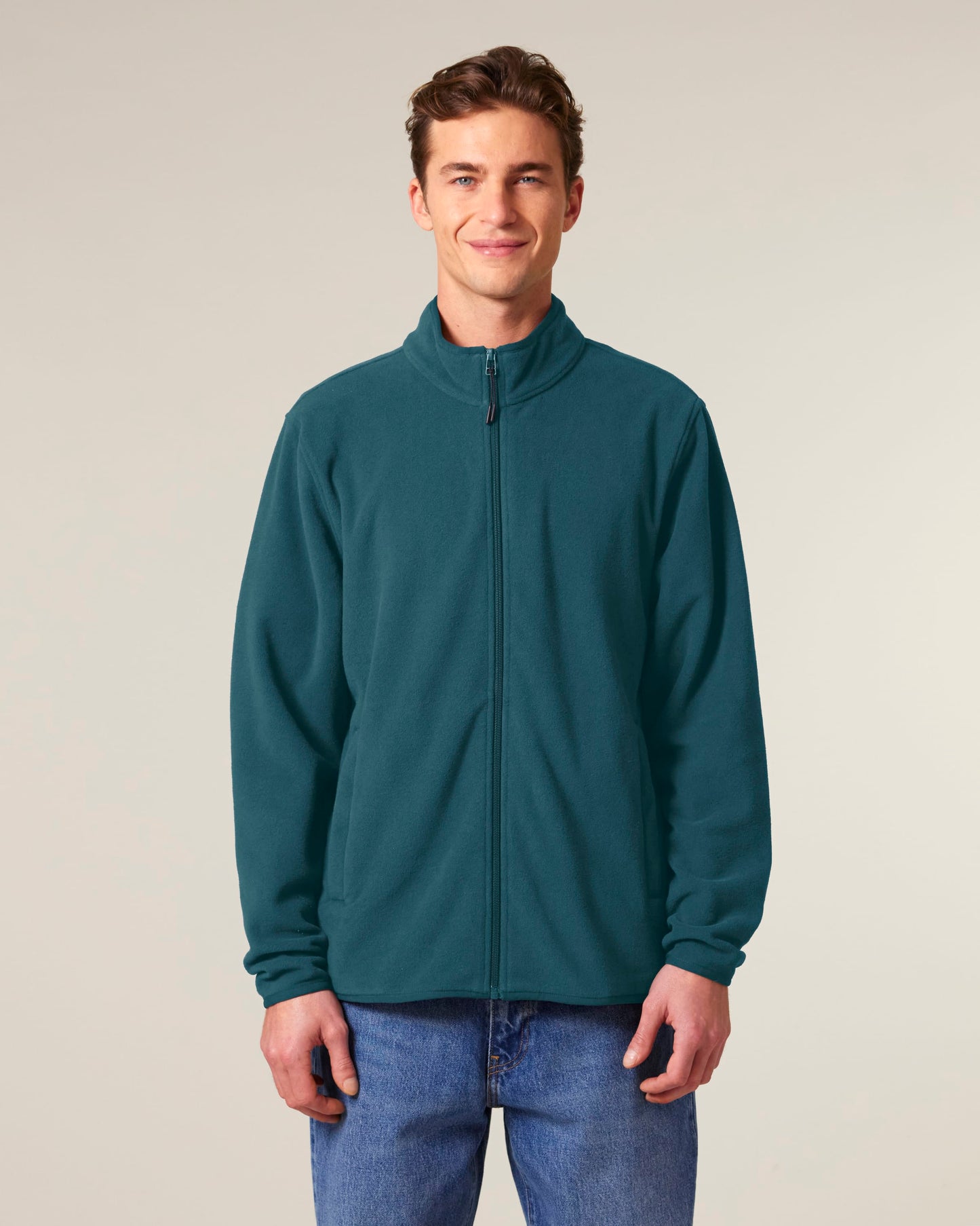 Recycled Polyester Fleece Jacket: Mens