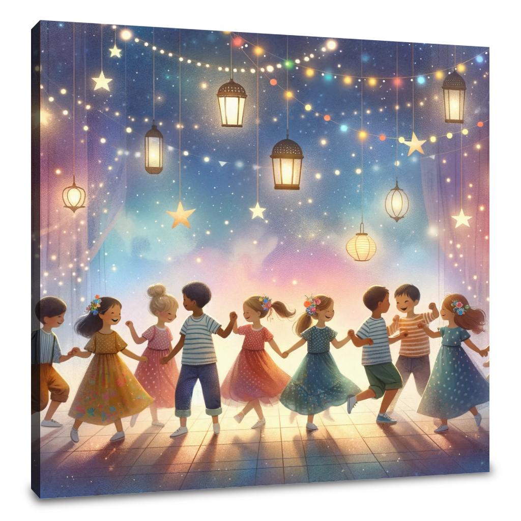 Starry Dance Party Canvas