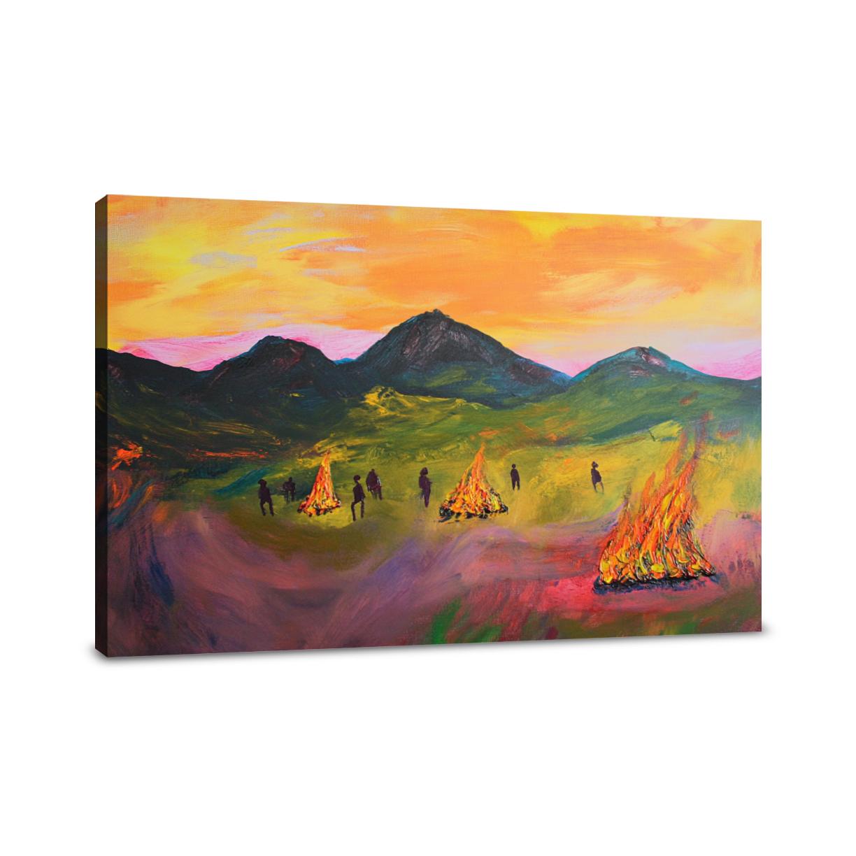 Bealtaine Bonfires Canvas