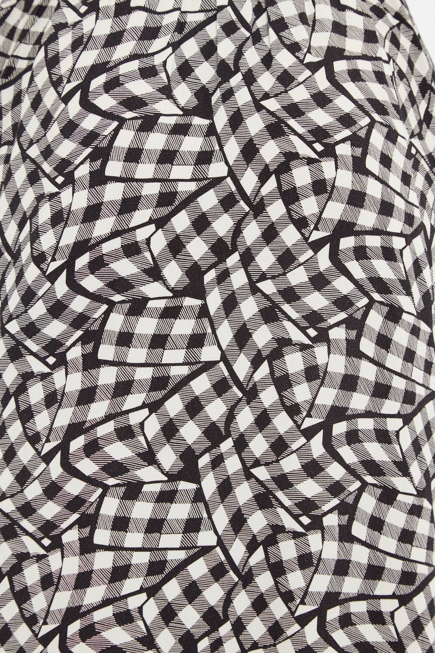 Louche Shauna Gingham Twist Print Short Sleeve Shirtdress