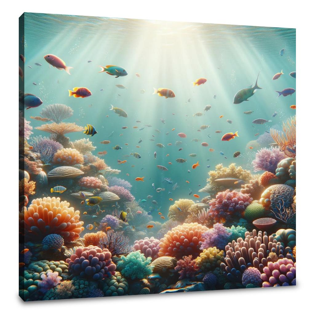 Coral Reef Elegance Canvas