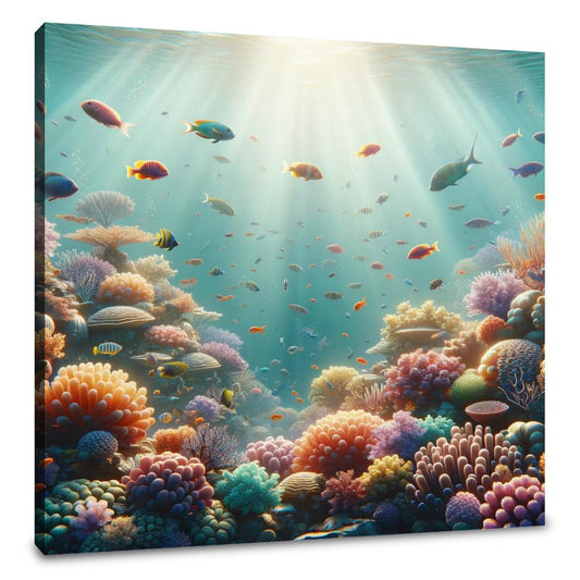 Coral Reef Elegance Canvas