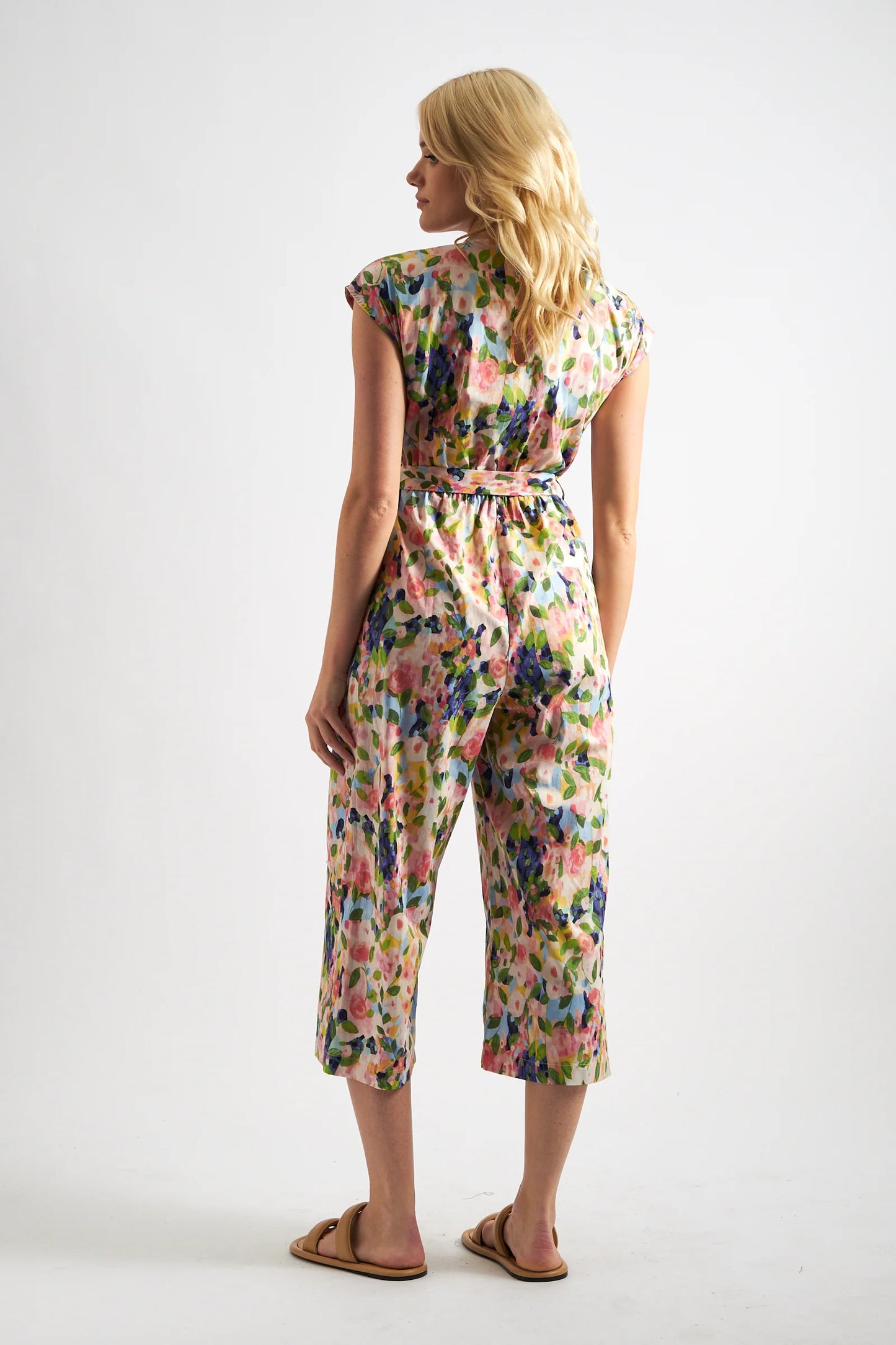 Sidra Summer Dream Print Crop Jumpsuit