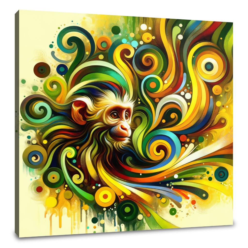 Playful Monkey Canvas