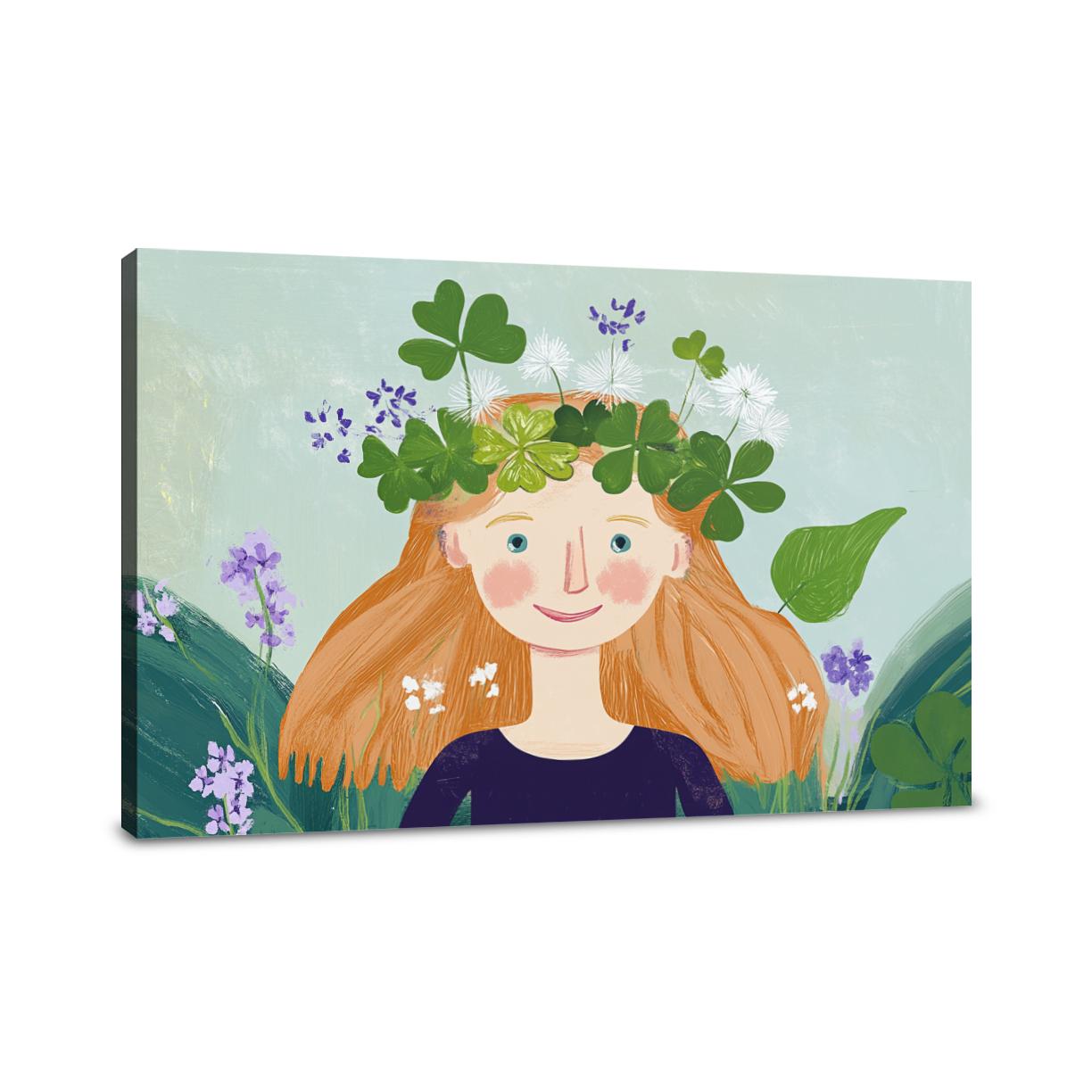 Clover Joy Illustration Canvas
