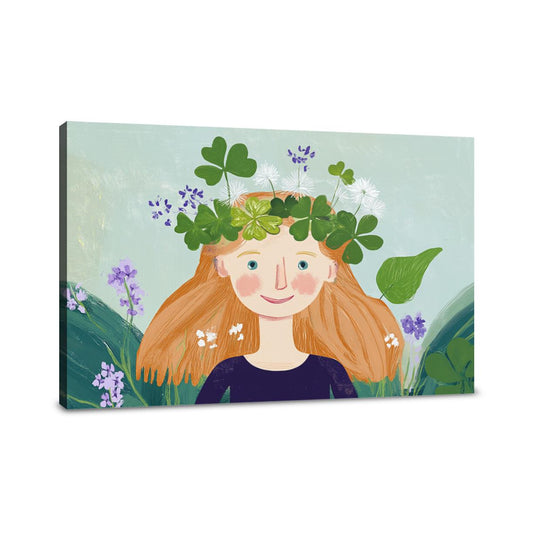 Clover Joy Illustration Canvas