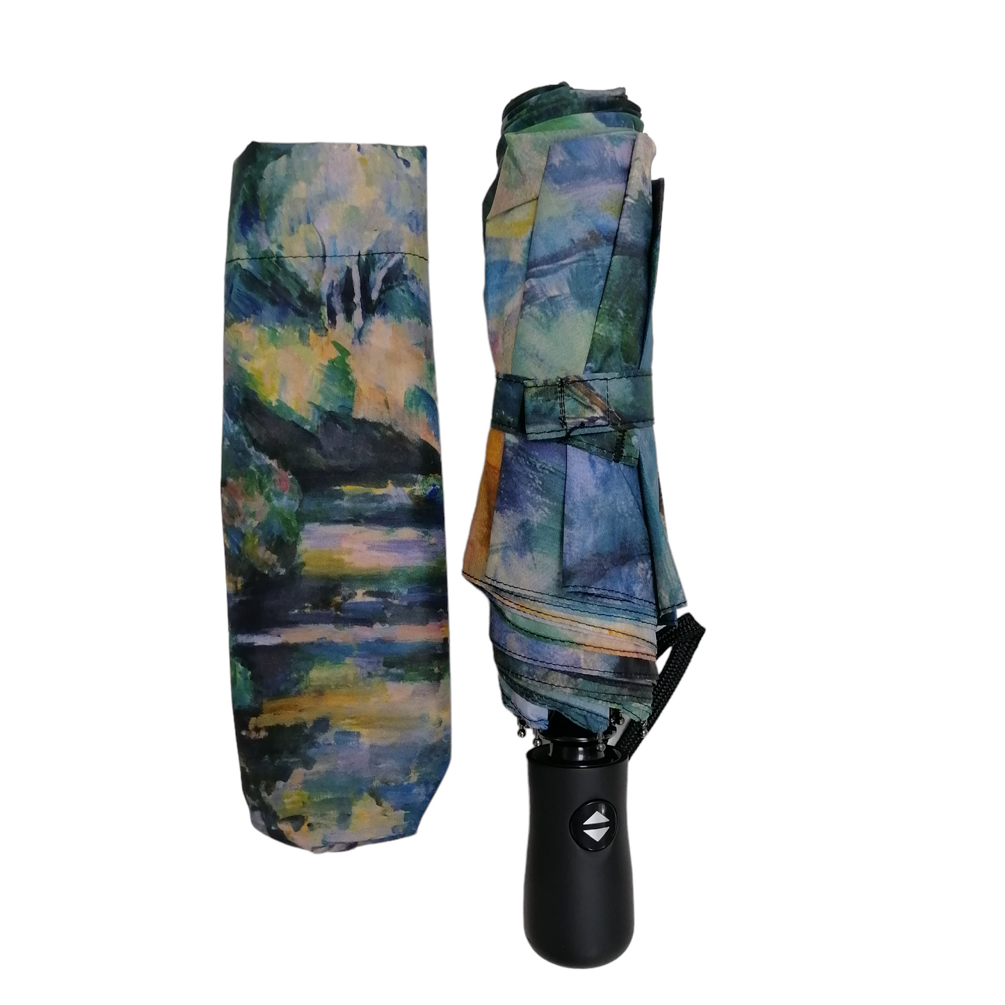 StormKing Folding Art Umbrella Cezanne The Brook  by Soake
