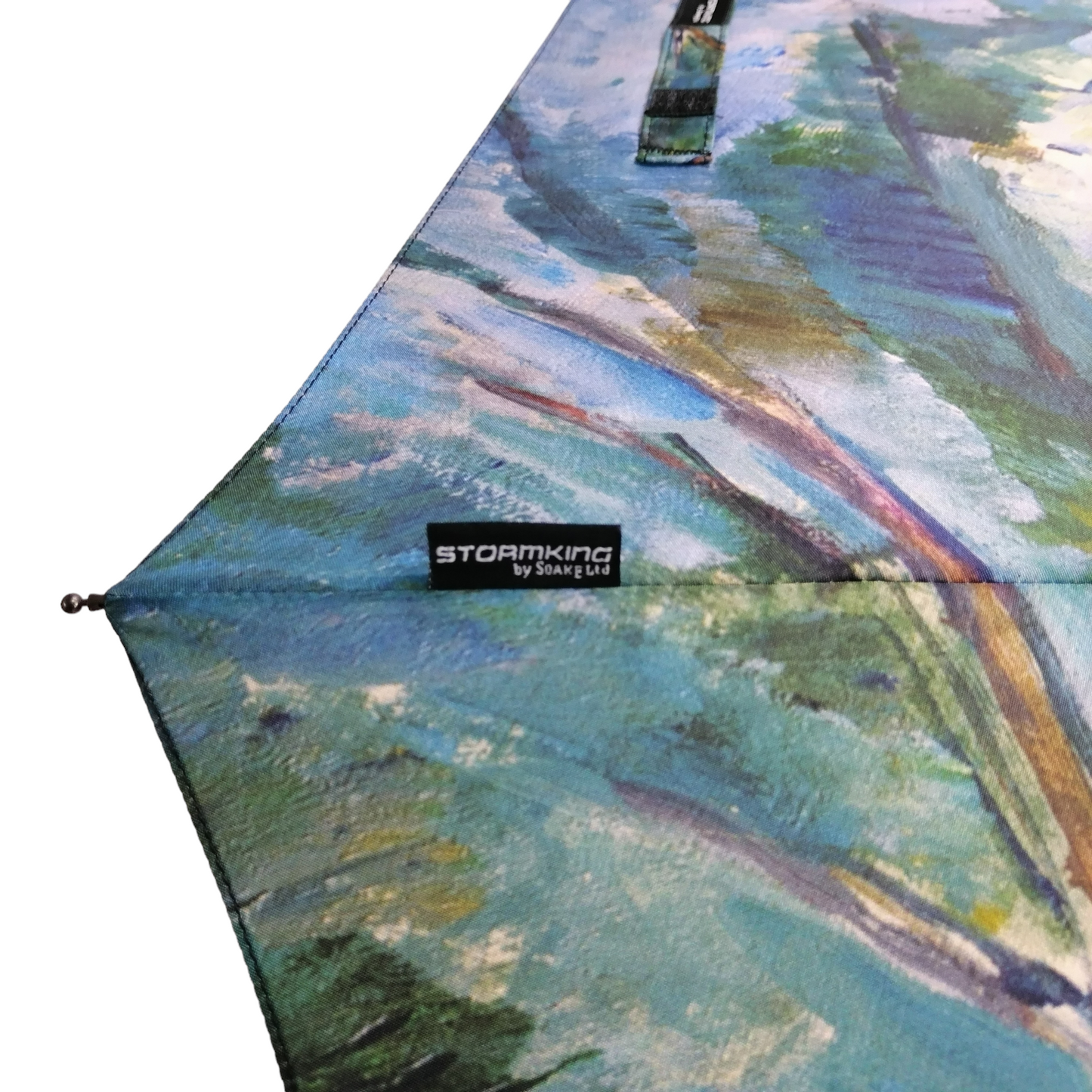 StormKing Folding Art Umbrella Cezanne The Brook  by Soake