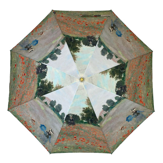 StormKing Folding Art Umbrella Monet Poppyfield by Soake