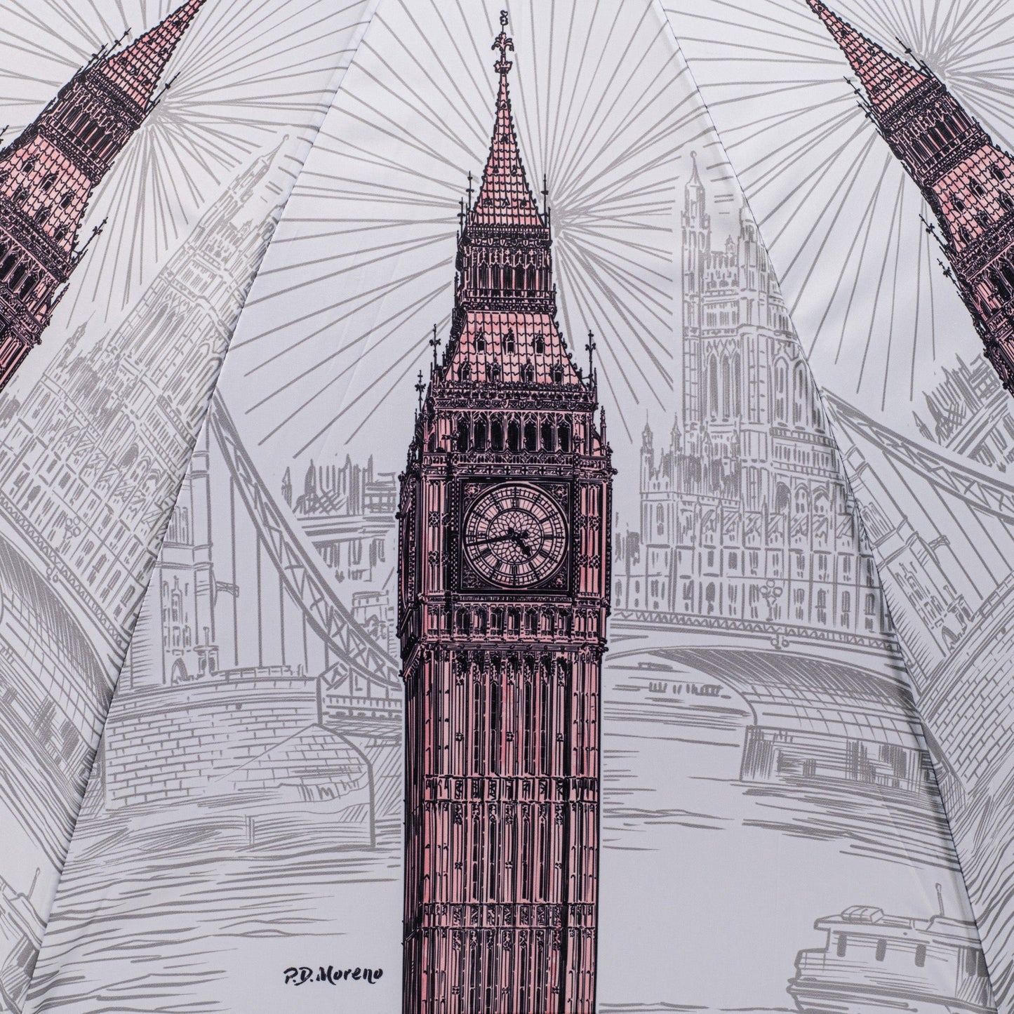 StormKing Classic City Collection London Black and White Umbrella by Soake