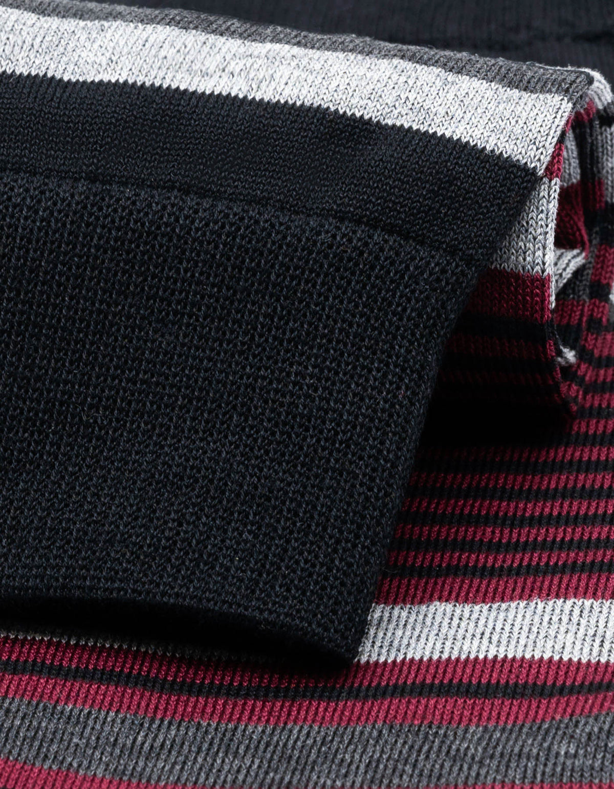 Burgundy Multi Stripe Socks