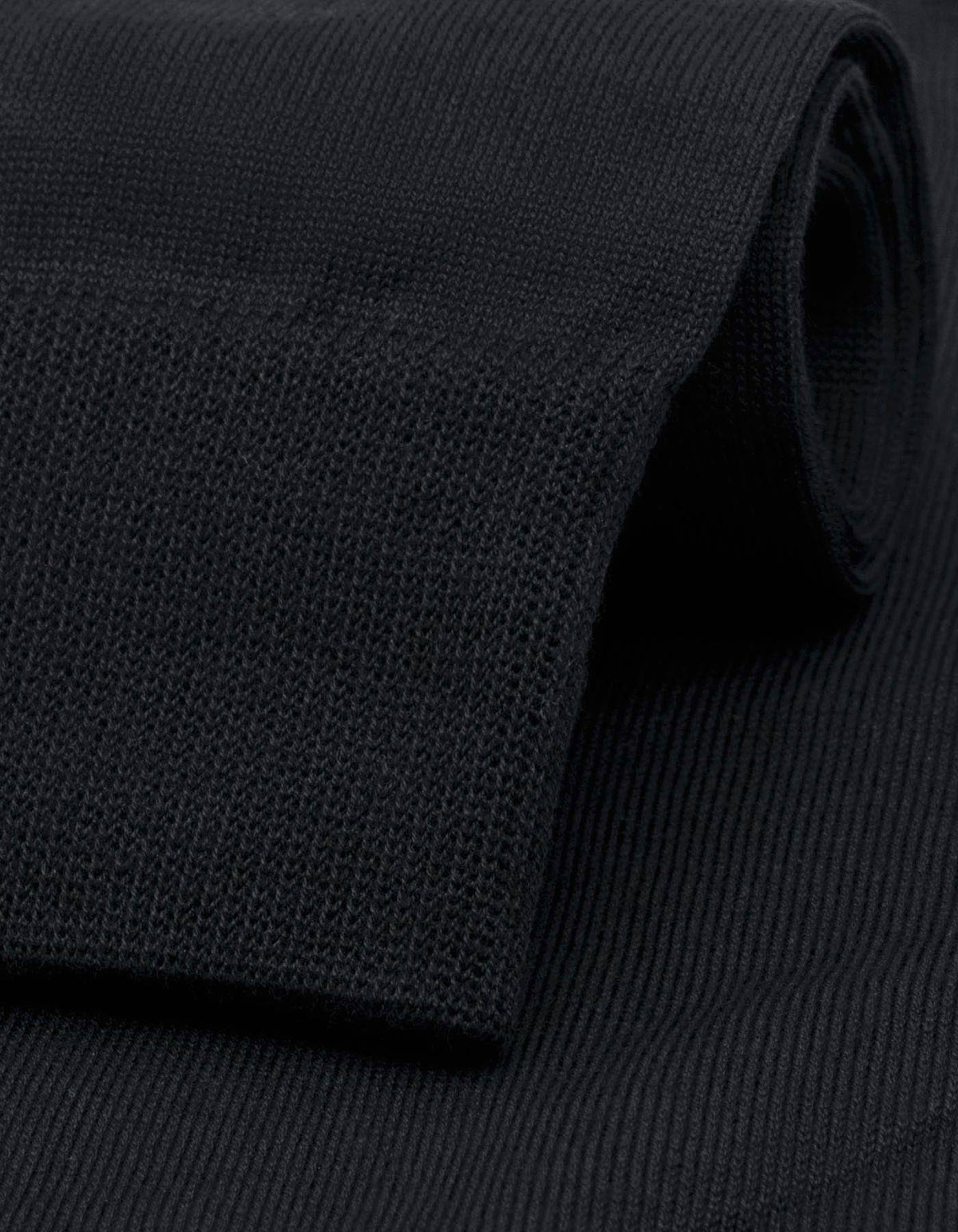Premium Plain Black Cotton Socks