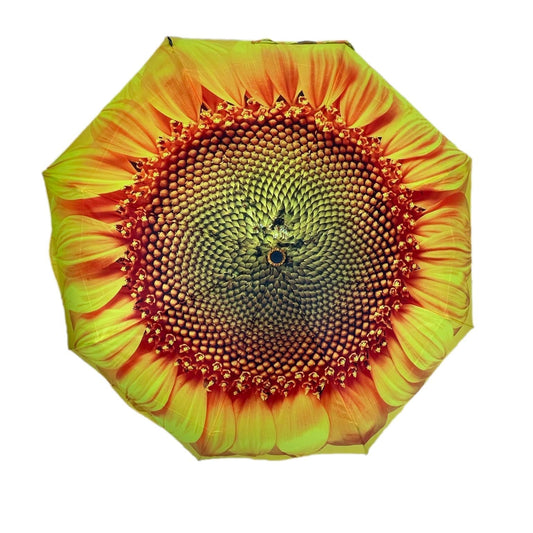 StormKing Floral Collection Sunflower Folding Umbrella
