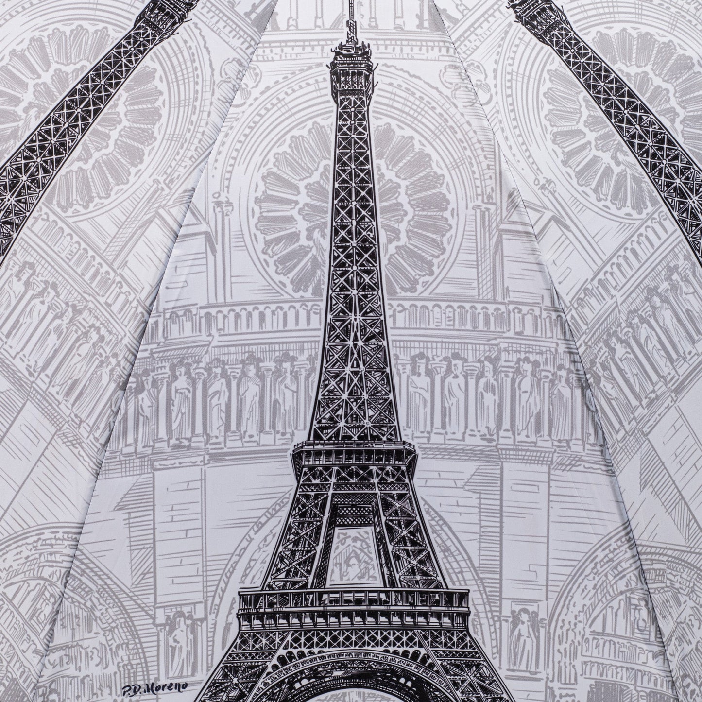 StormKing Classic City Collection Paris Black and White Umbrella by Soake