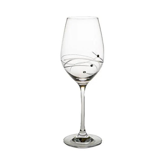 Diamante Wine Glass with Spiral Cut