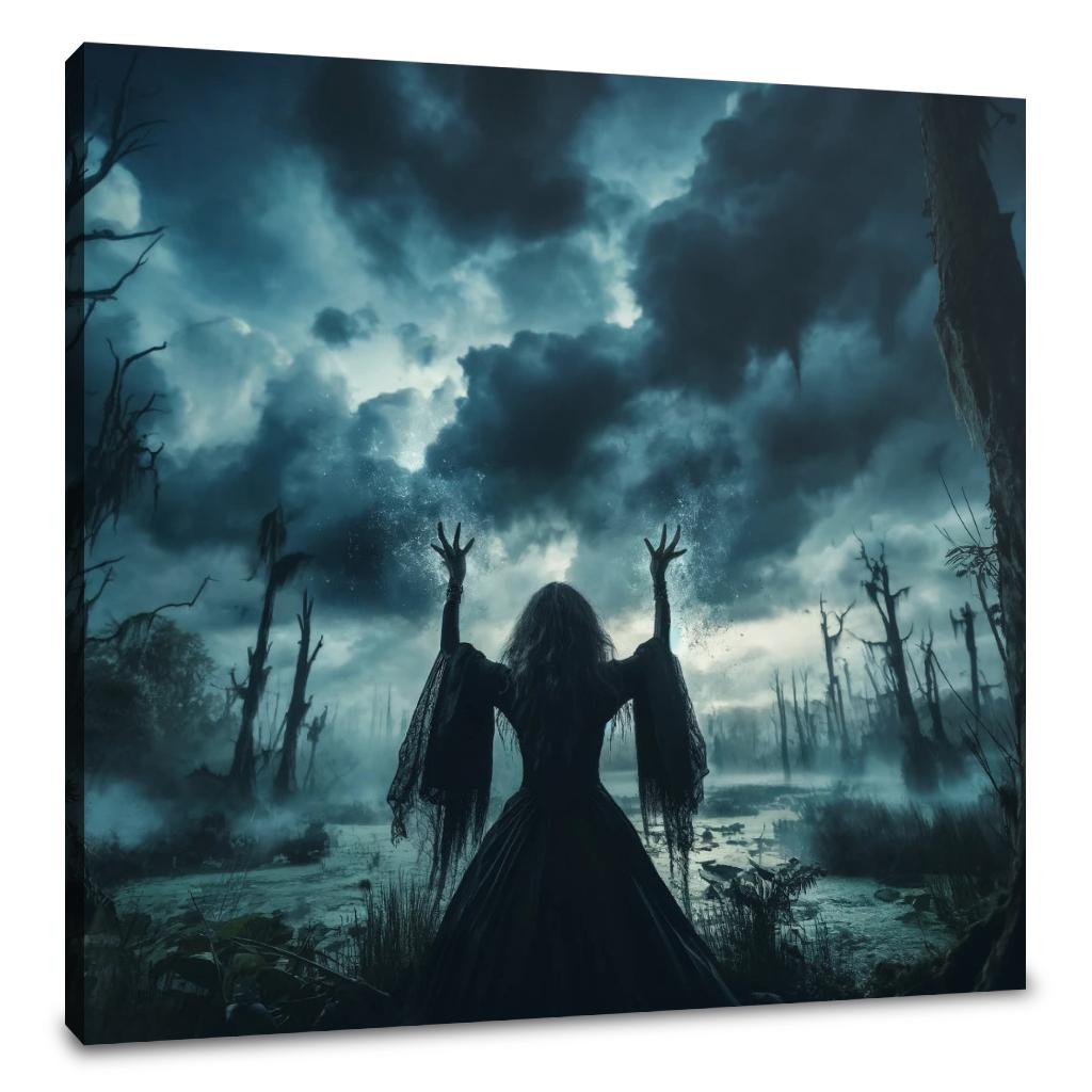 Swamp Witch's Spell Canvas