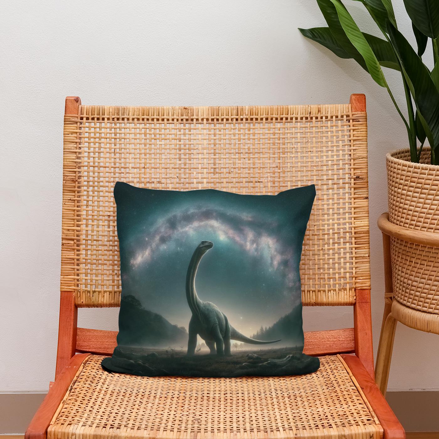 Cosmic Wonder Brachiosaurus Cotton Cushion