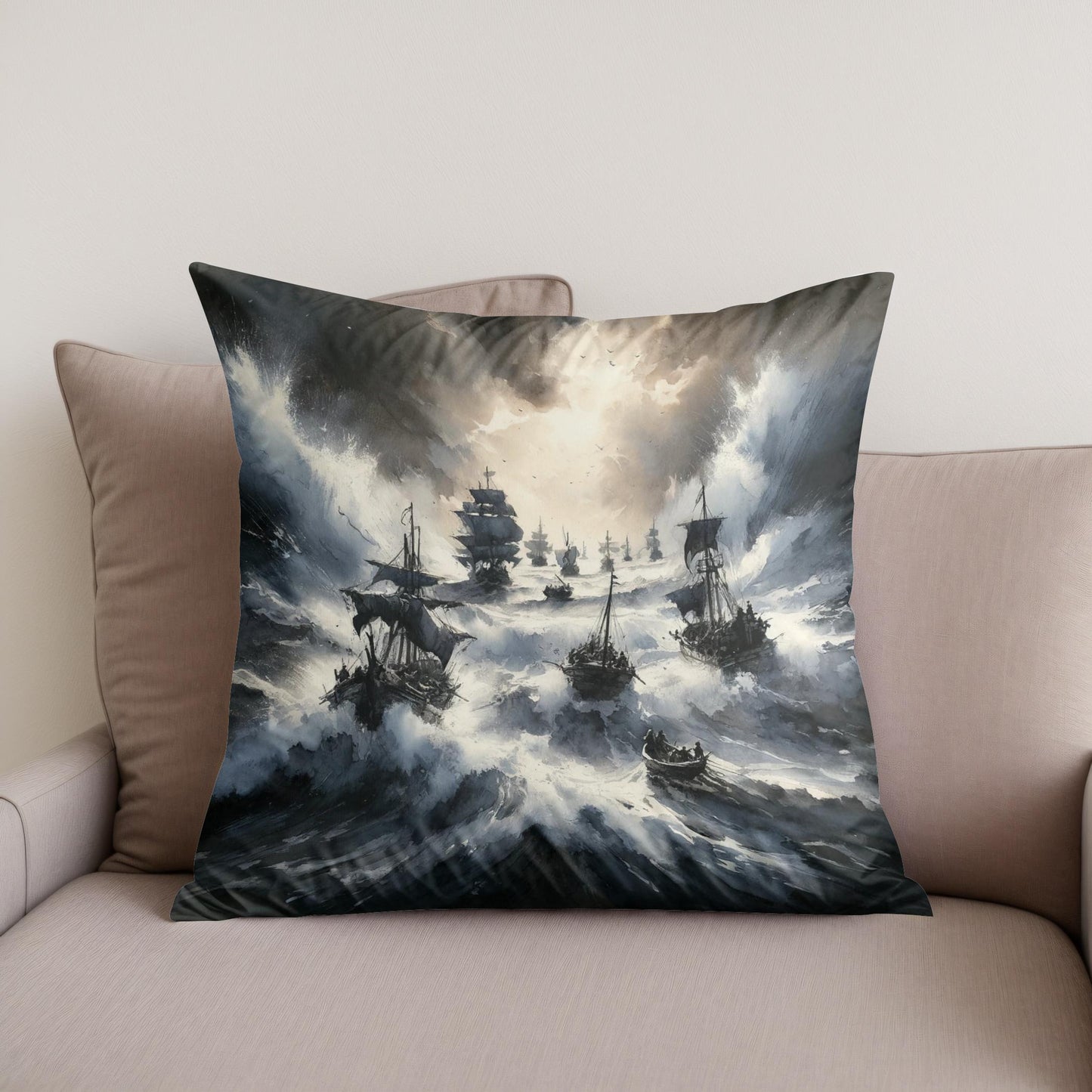 Tempest's Embrace Cotton Cushion
