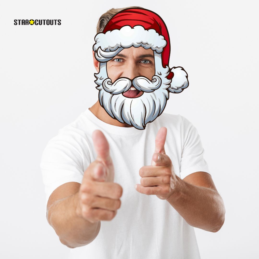 SM267 Christmas Open    Santa Claus Father Christmas Christmas Single Face Mask