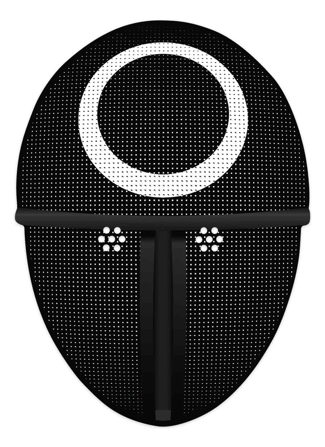 SM406 Fencing   Circle  Inspired  1D Flat    Star Party Single Face Mask