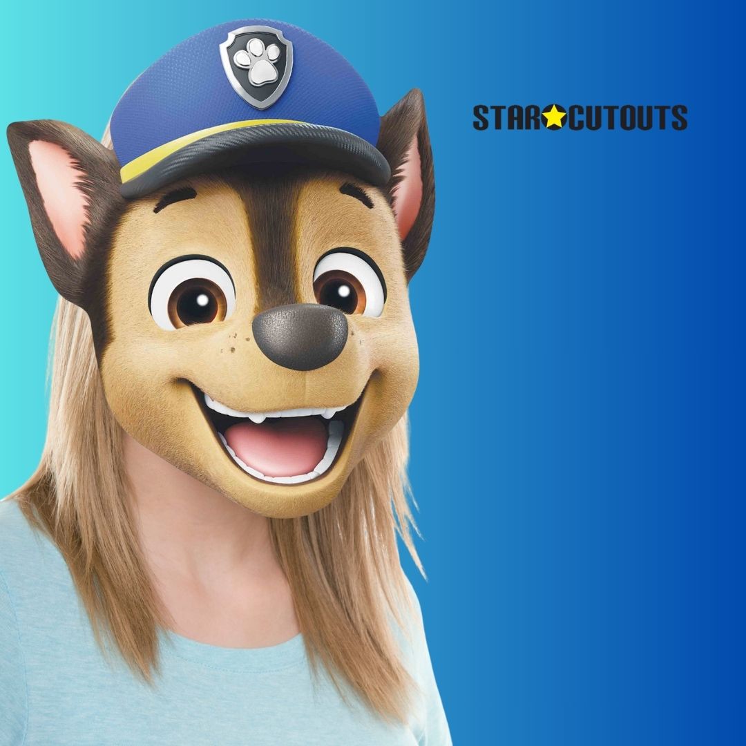 SM490 Chase Paw Patrol Cardboard Face Mask Height 30cm