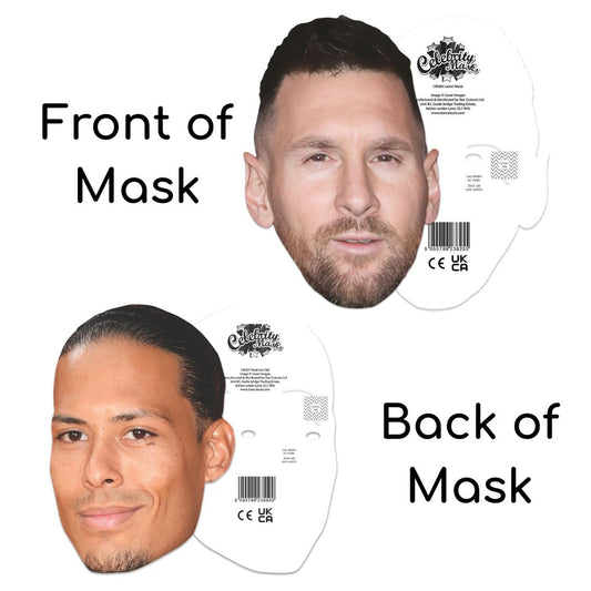 SMPWC1 World Champion World Cup 2026 Footballers Six Pack of Masks - Bellingham, Ronaldo,  Messi, Mbappe,  Kroos & Van Dijk