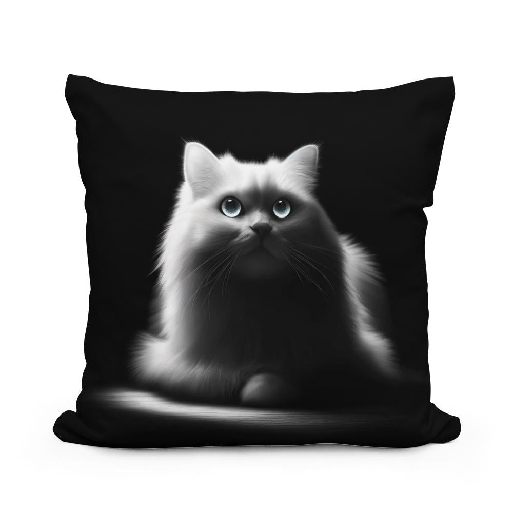 Luminous Whiskers Cotton Cushion