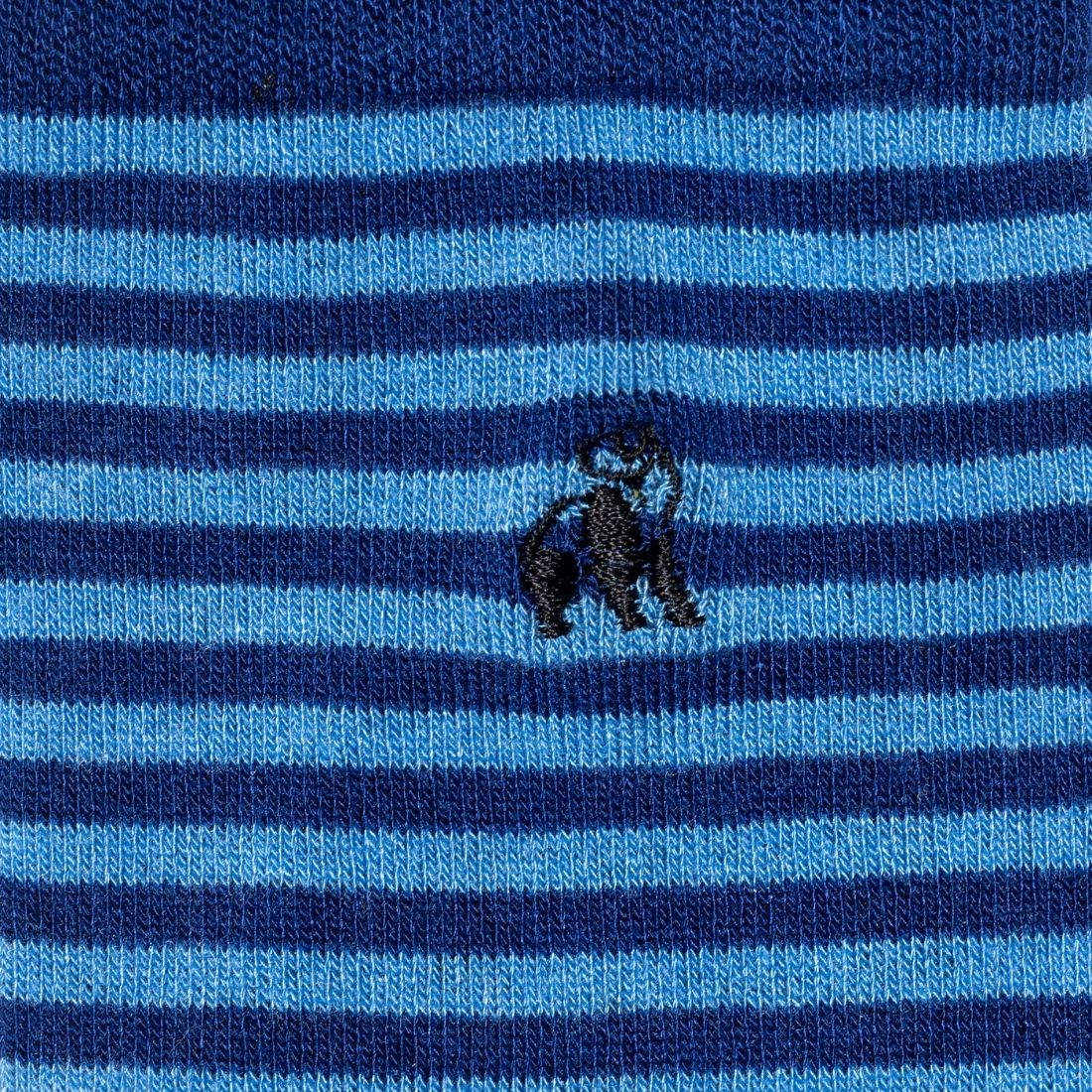 Sky Blue Narrow Striped Bamboo Socks