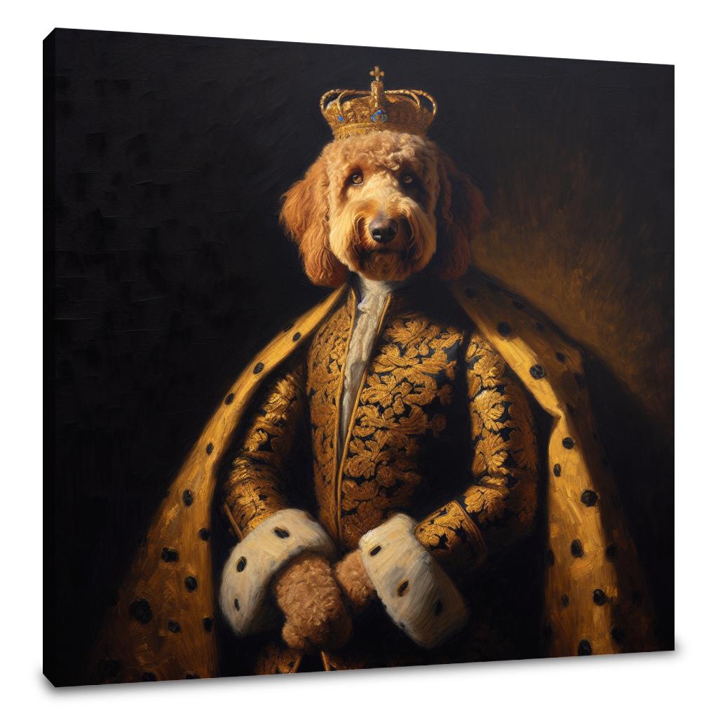 Regal Labradoodle Nostalgia Canvas