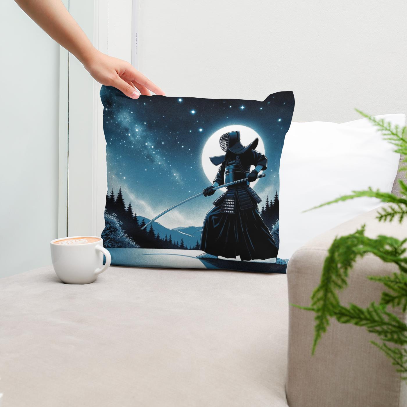 Kendo Under Starlight Cotton Cushion