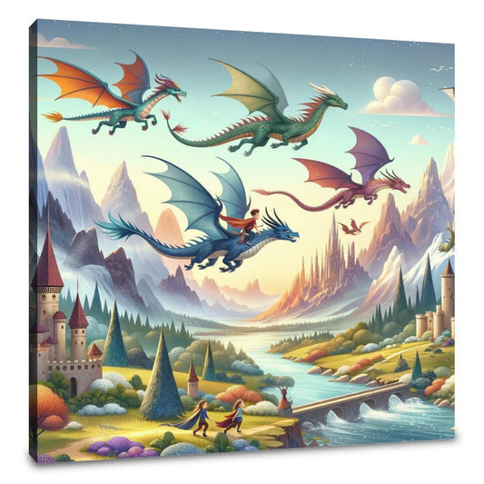 Dragon Riders Canvas