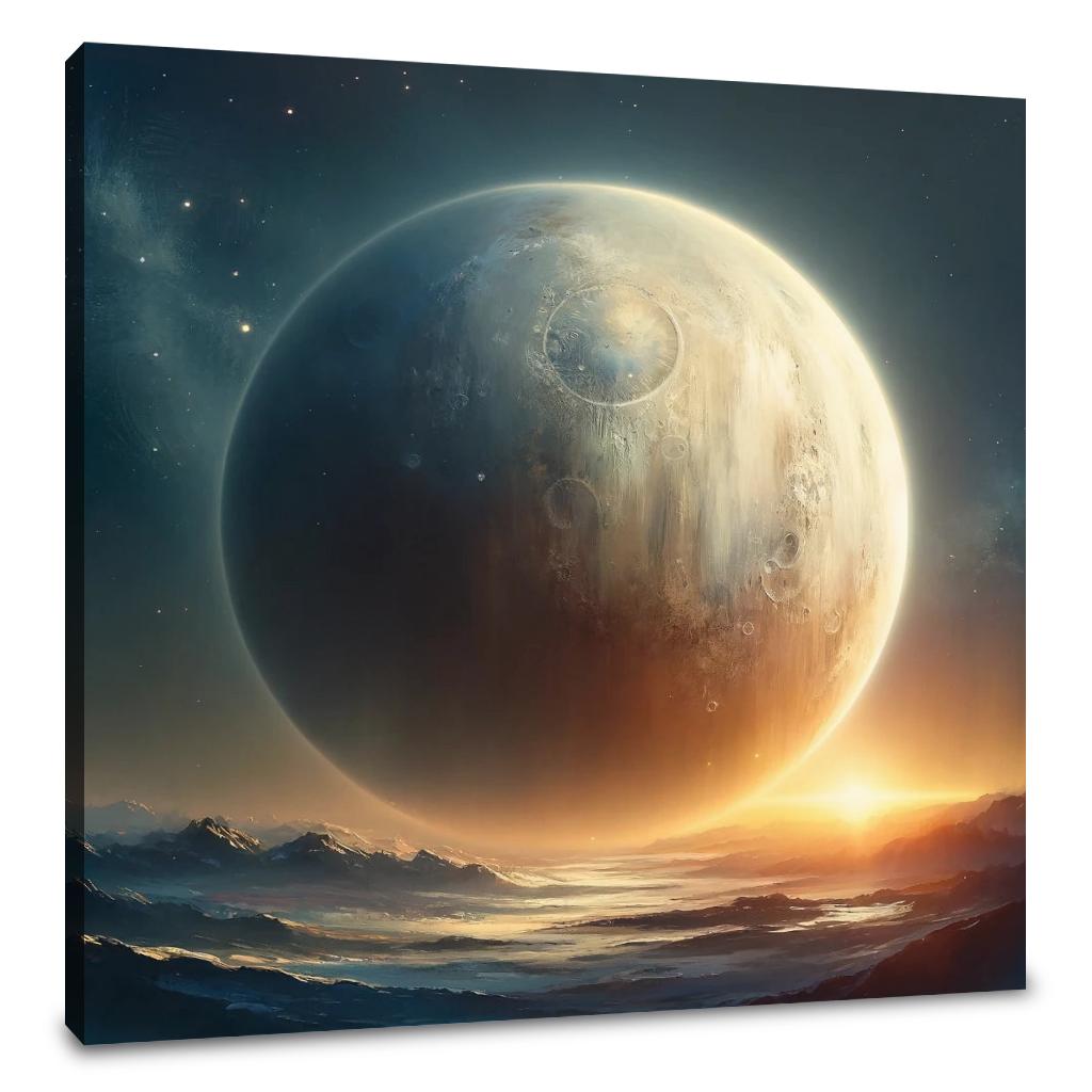 Planetary Dawn Canvas