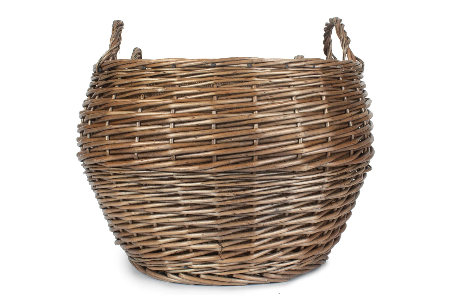 Antique Wash Willow Stumpy Basket Set 2