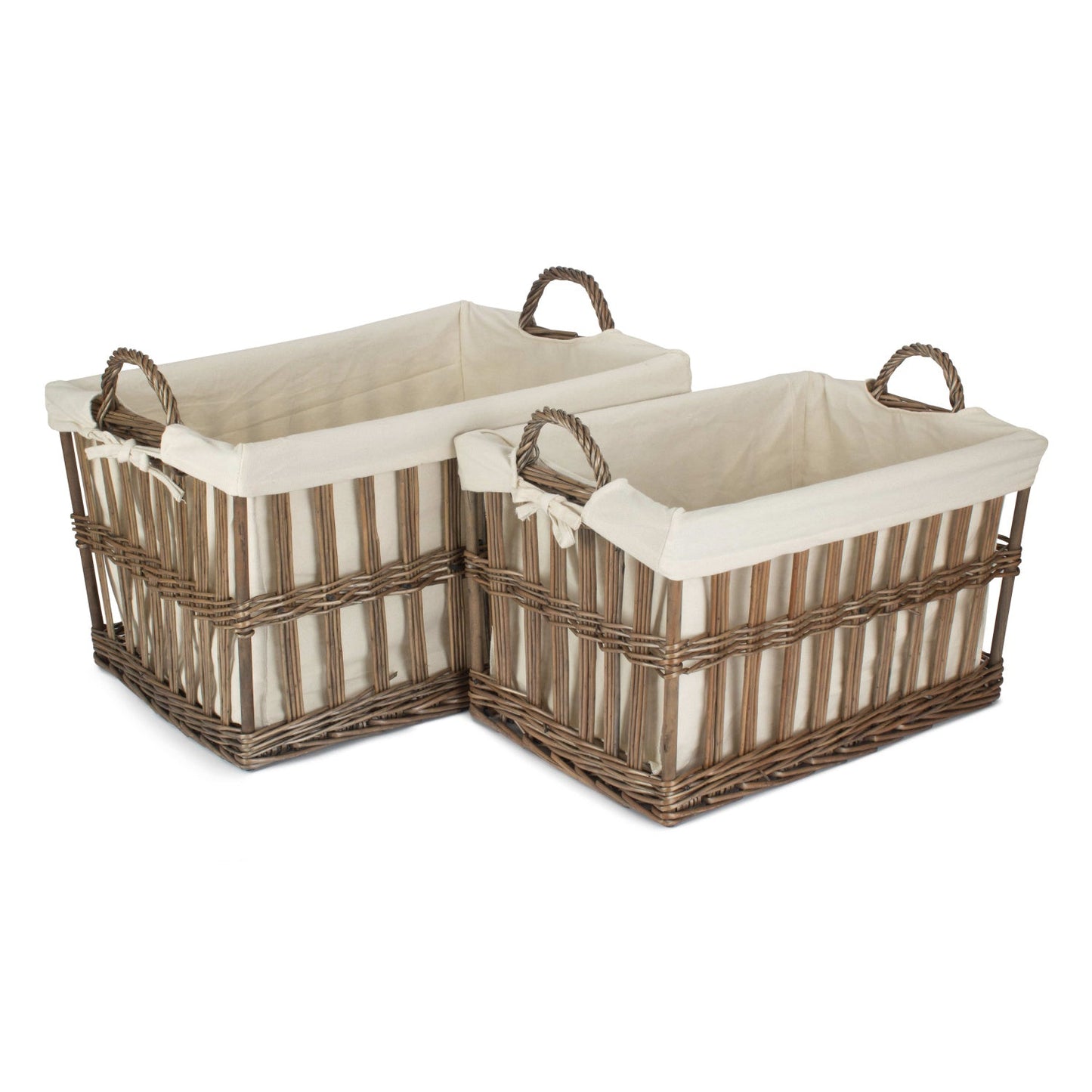 Malmö Openwork Laundry Storage Basket Set 2