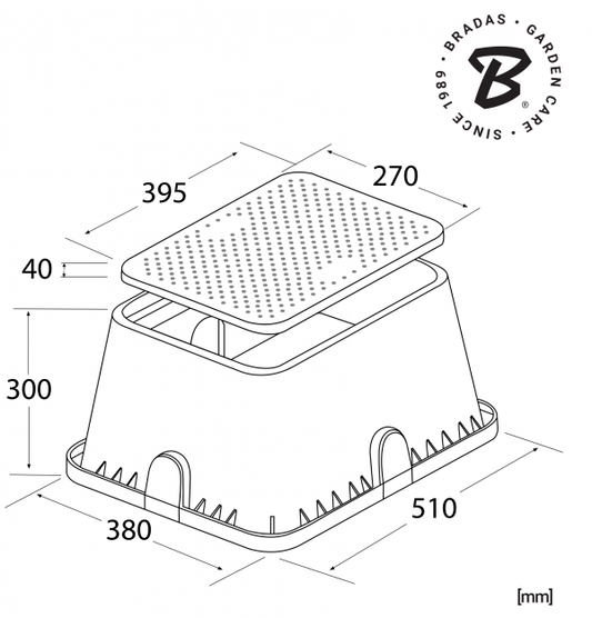 Standard Valve Box, 52x39cm