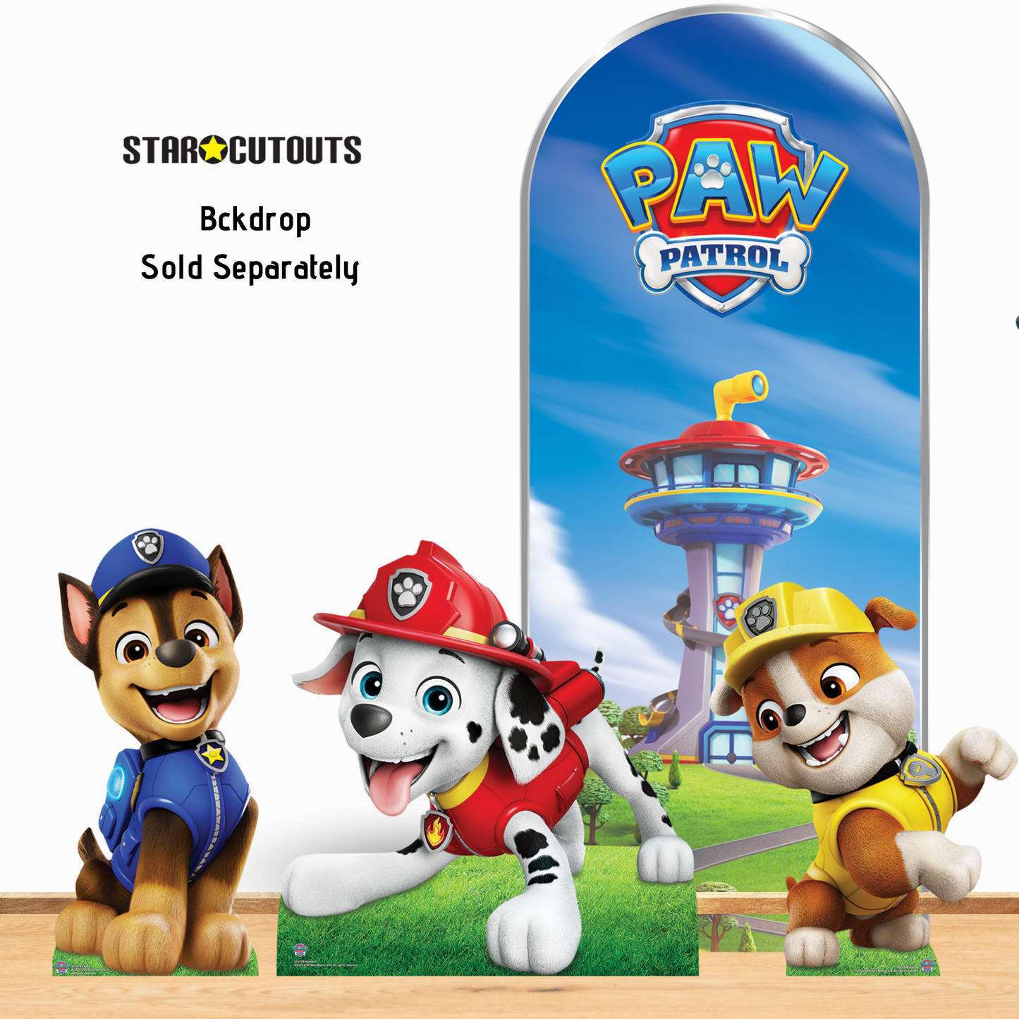 SC4598 Chase, Marshall and Rubble Paw Patrol  Multi Pack Bundle Cardboard Cut Outs Height 66cm