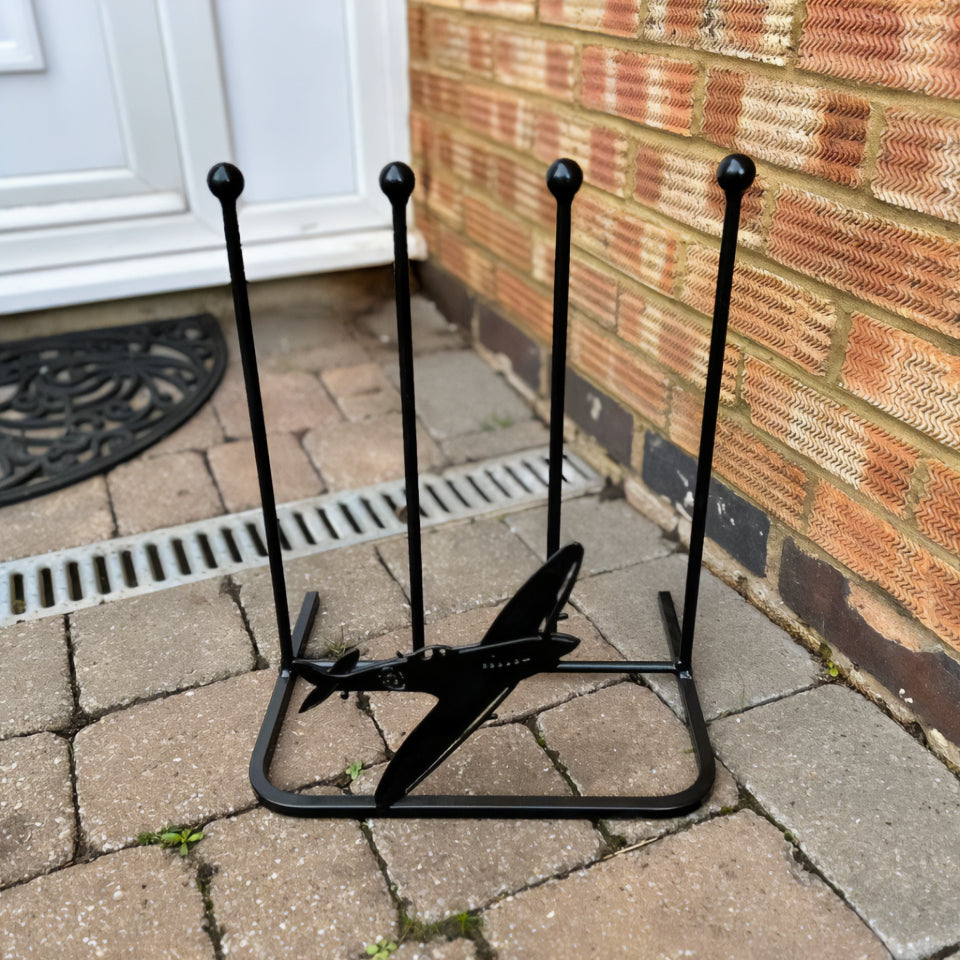 PoppyForge 2 Pair Boot Rack - Spitfire fighter