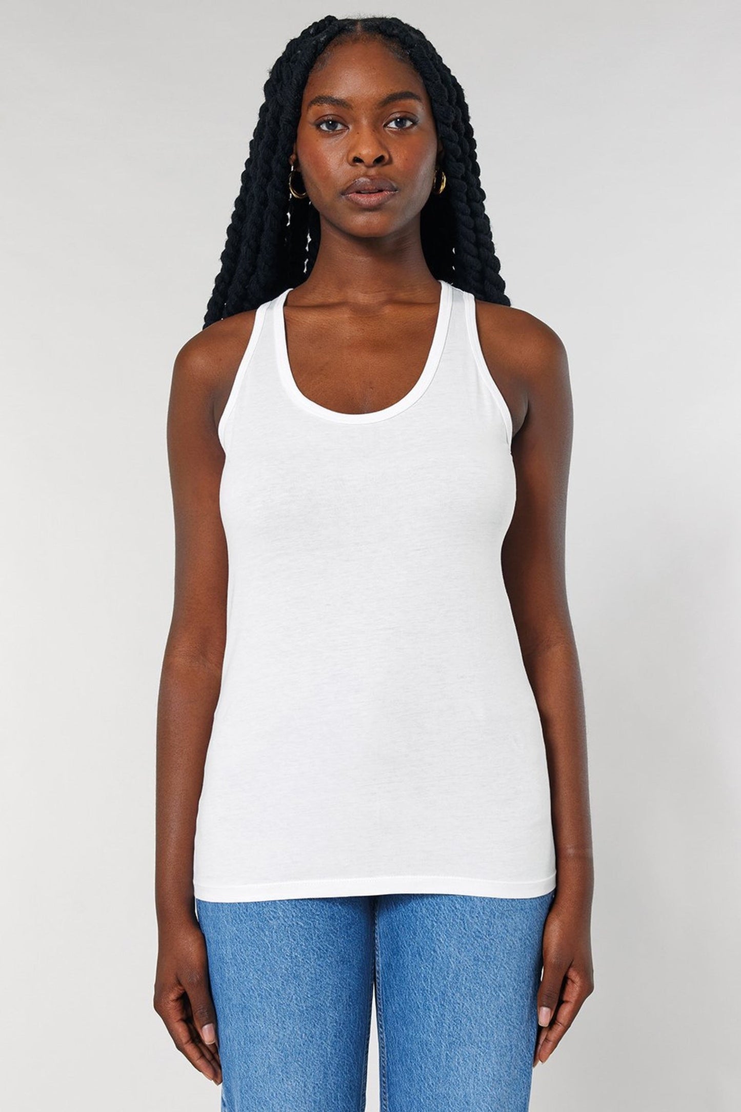 SUNDAZE Organic Cotton Fitted Tank Top
