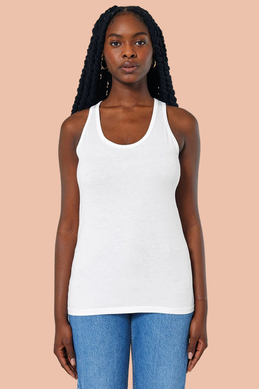 SUNDAZE Organic Cotton Fitted Tank Top