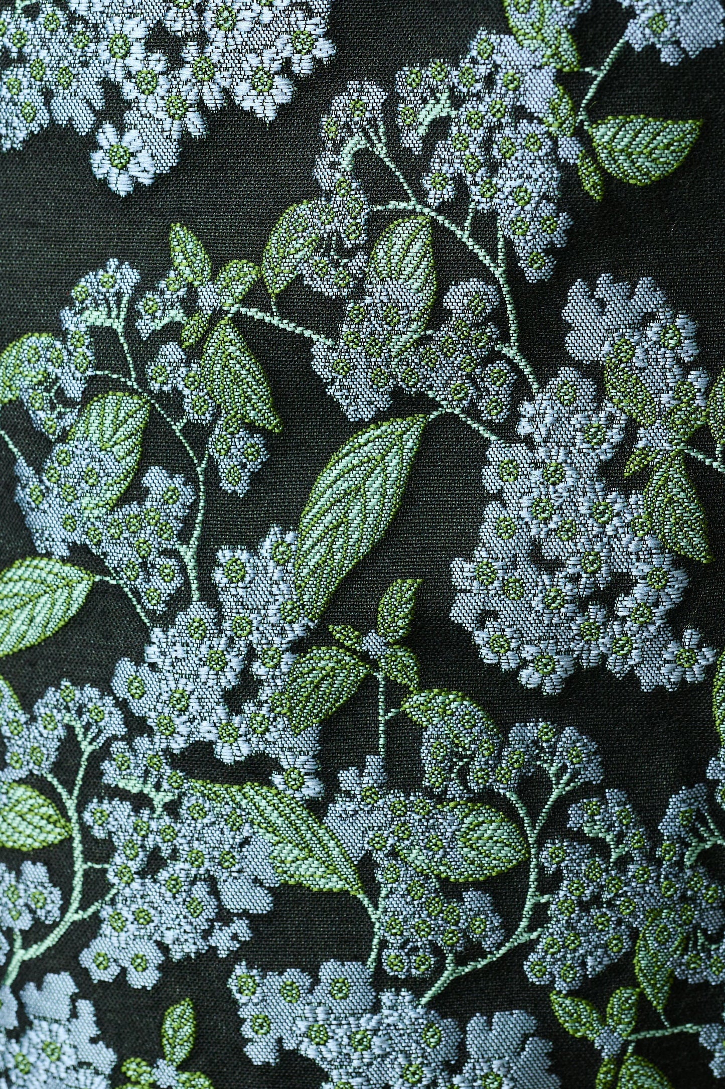 Sutton Blossom Jacquard Barrel Trouser - Black