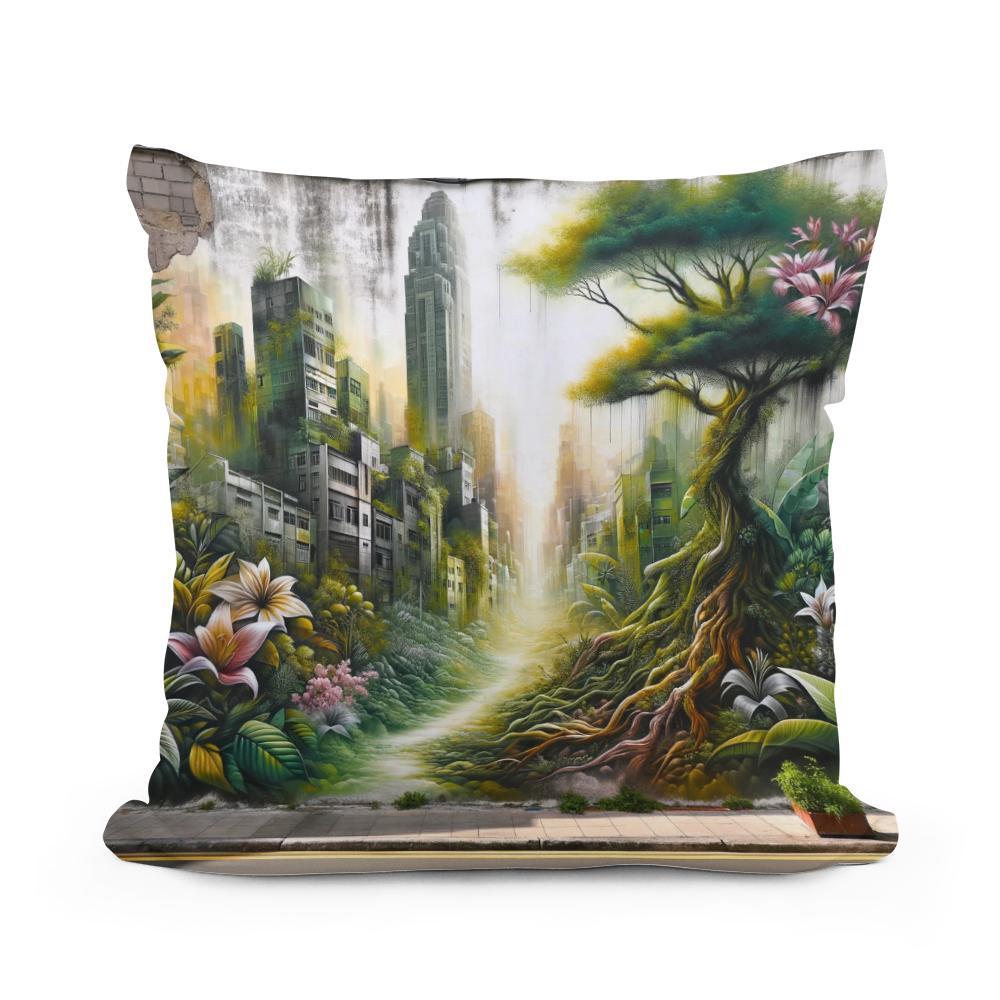 Urban Flora Cotton Cushion