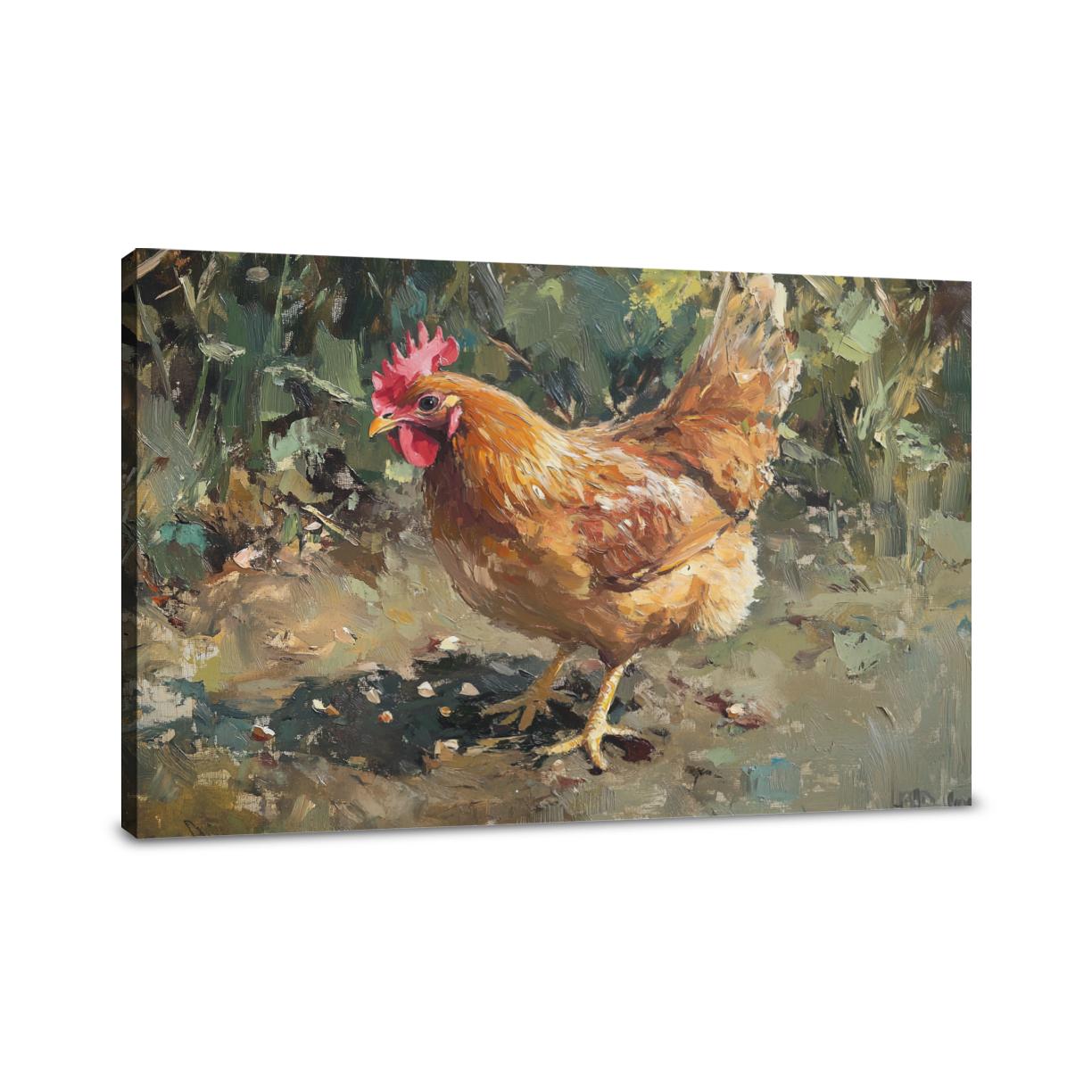 Pecking Chaos Canvas