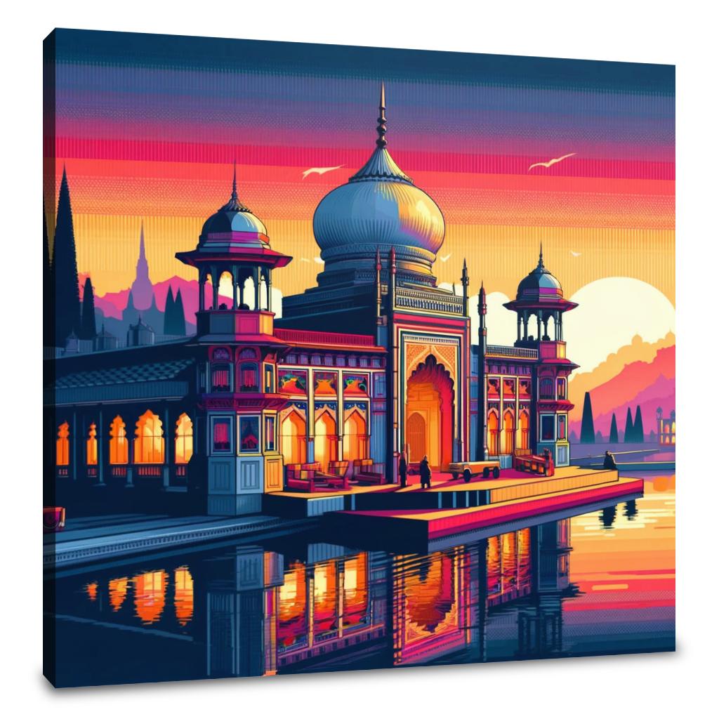 Modern Ahsan Manzil Dawn Canvas