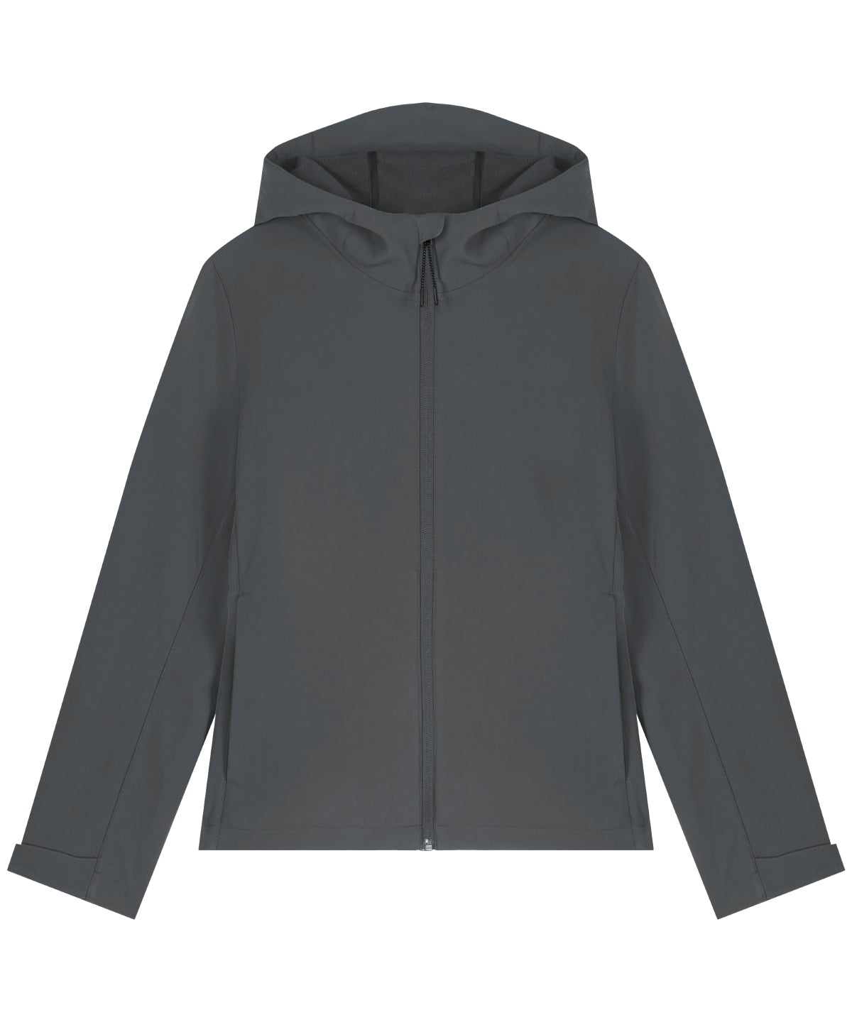 Recyled Polyester Hooded Softshell Jacket: Womens