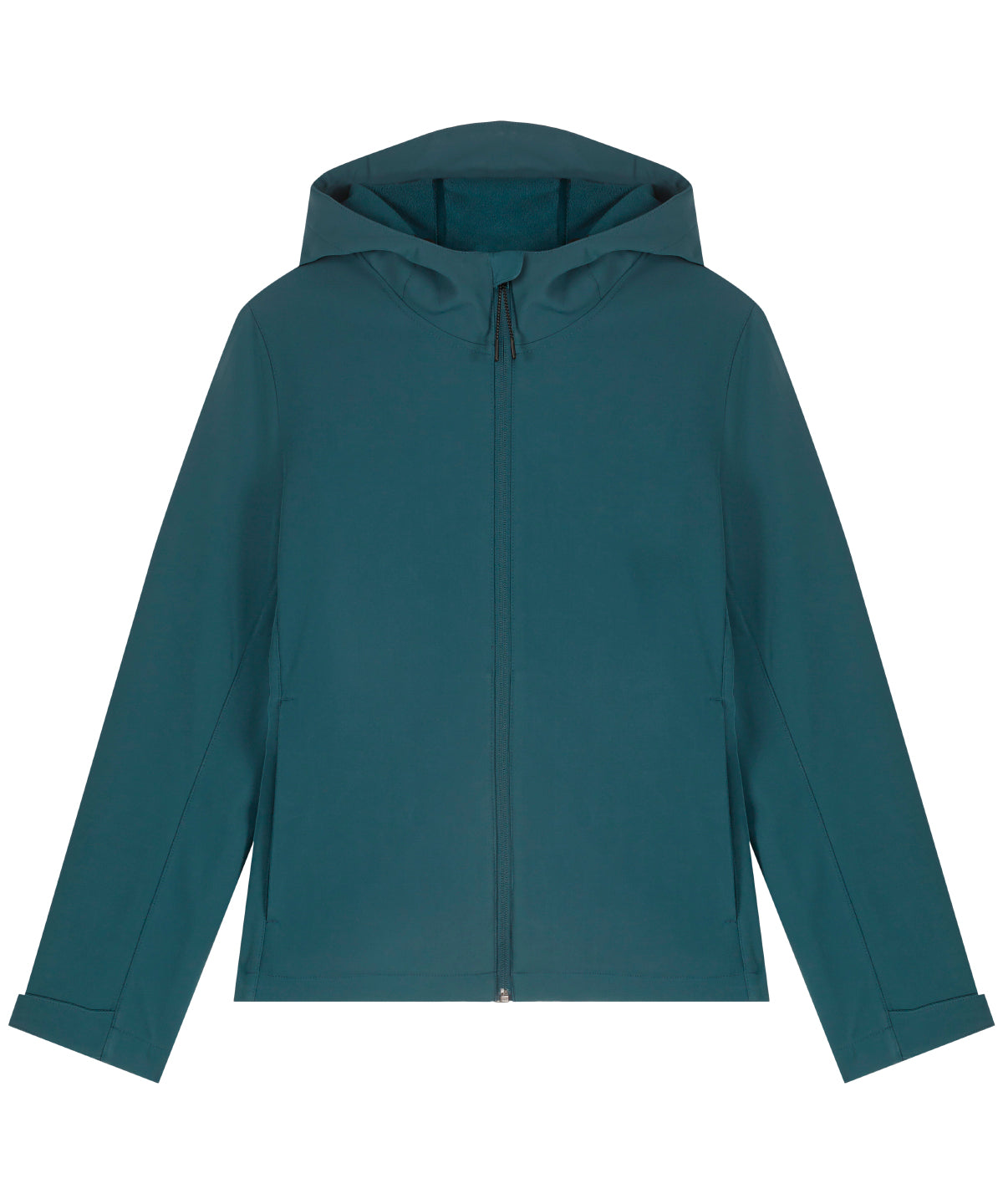Recyled Polyester Hooded Softshell Jacket: Womens