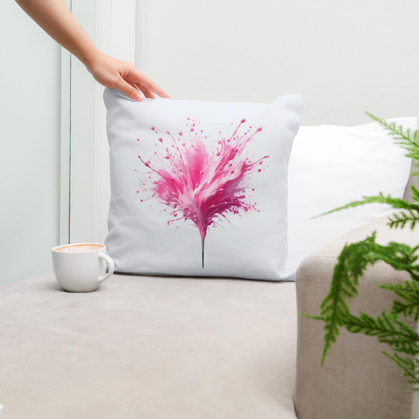 Pink Vibrance Cotton Cushion