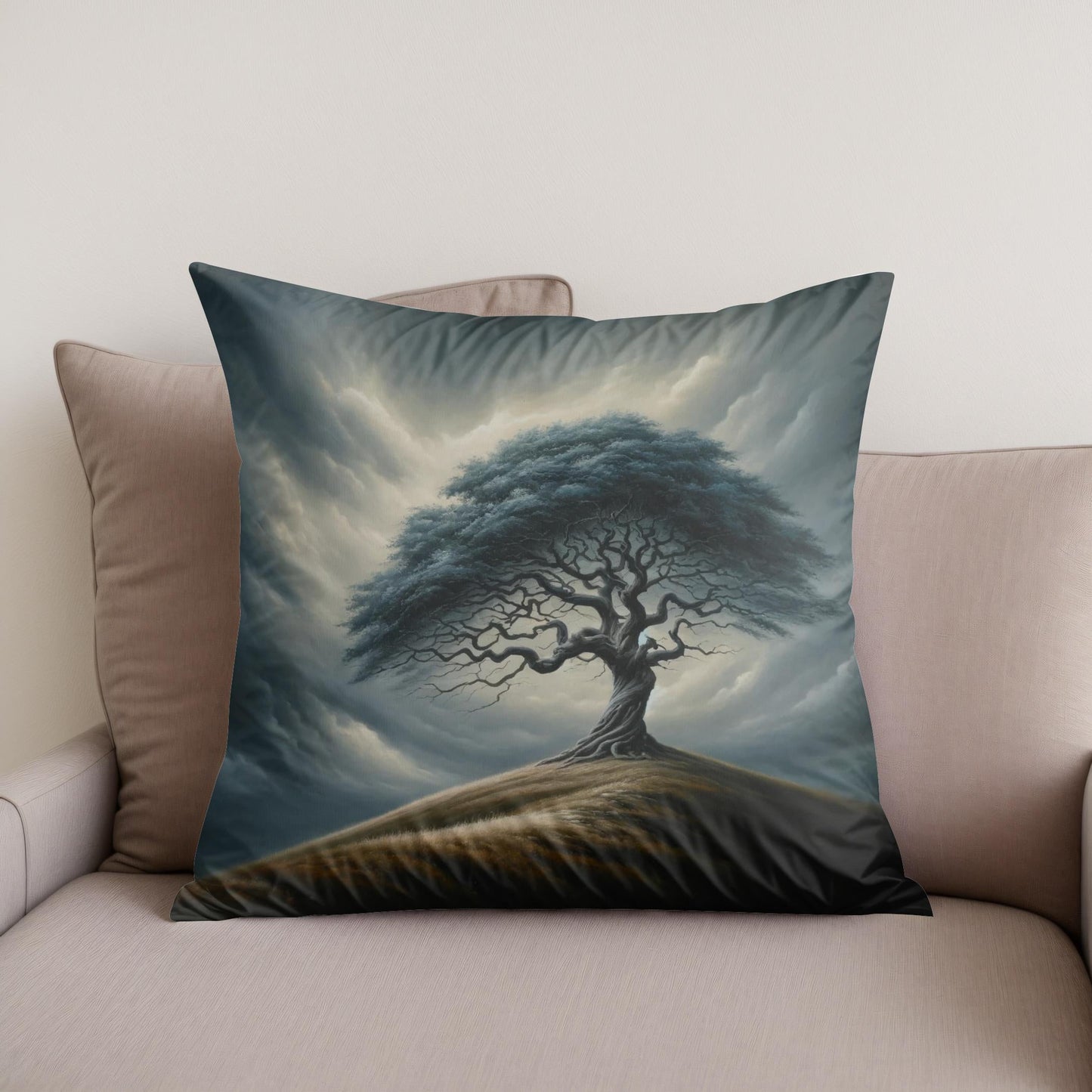 Solitude's Embrace Cotton Cushion